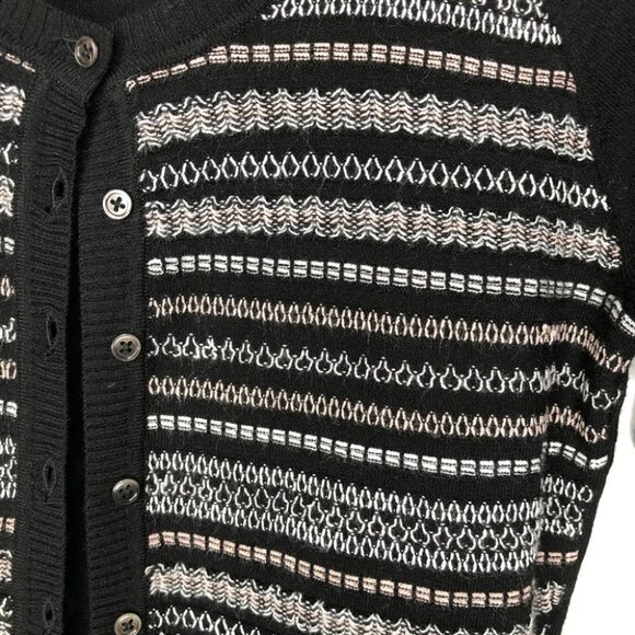 Margaret O'Leary Black Button Up Cardigan Size XS - Picture 2 of 5